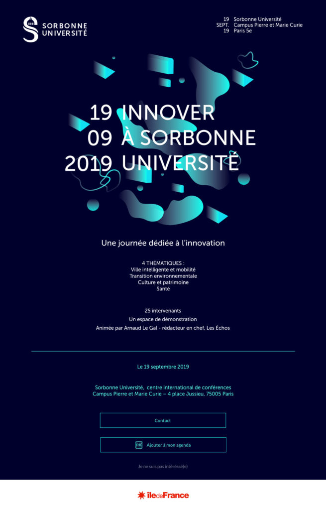 Save the date Sorbonne Université